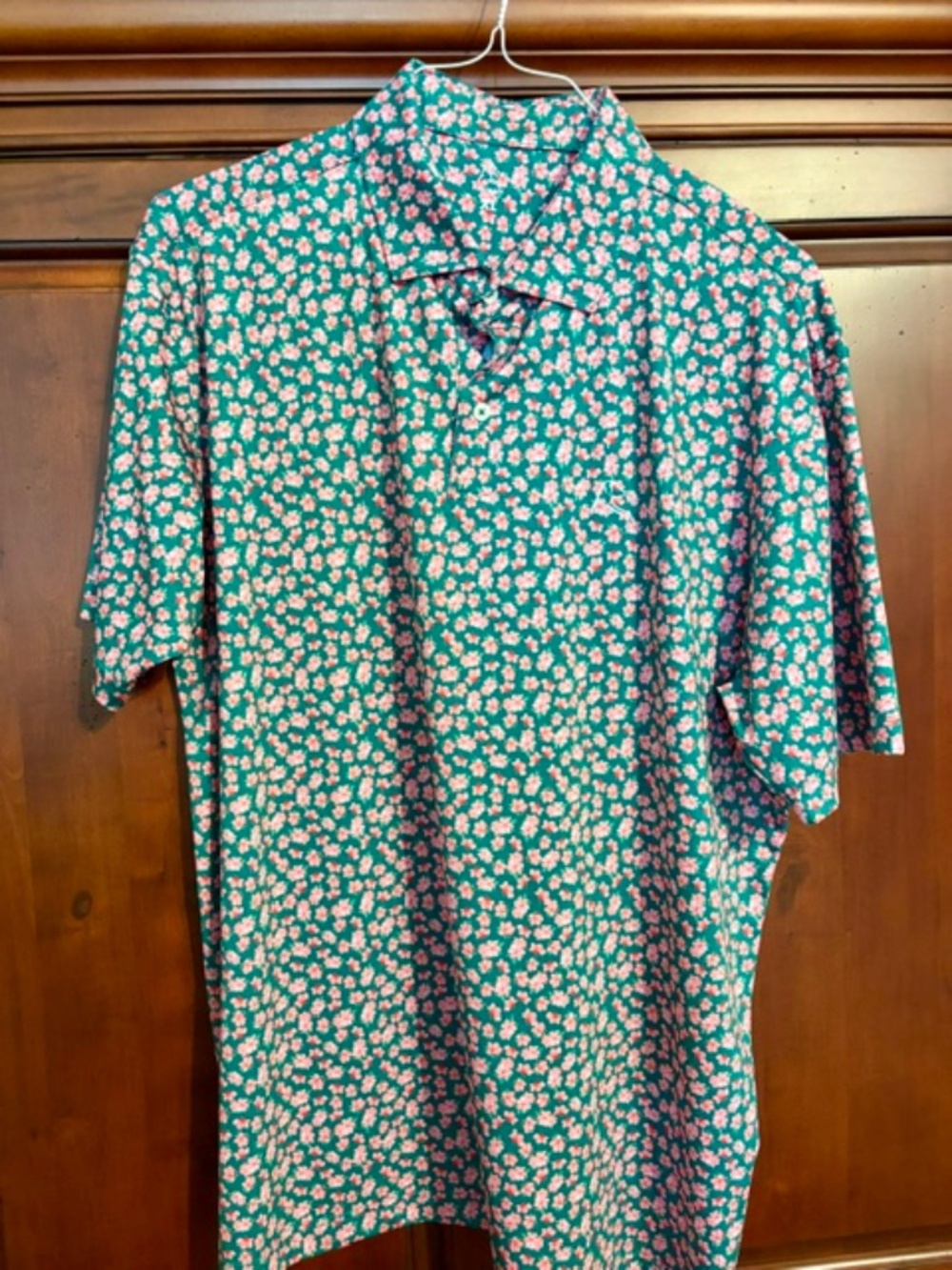 Rhoback Like New Mens Polo Size XL Floral